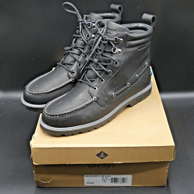 Sperry Top Sider Men\'s Black Leather size 11 like new Waterproof excellent shape Sperry Top Sider Cannon Waterproof Laceup Boot Black Leather  main image 2