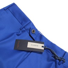 Zanella Platinum NWT Dress Pants Size 32 US Parker In Solid Royal Blue 100 Wool