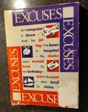 Excuses hilarious card game  directios playin...