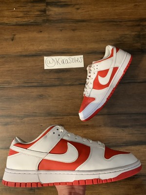 Tamaño 10-Nike Dunk Low campeonato Rojo (2021) | eBay