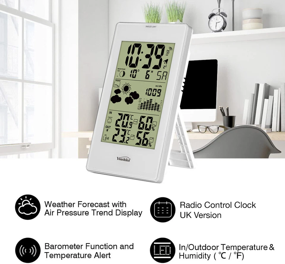  Weather Station with MSF Radio Control Clock ( UK Version )  indoor  / outdoor  - Image 3 of 4