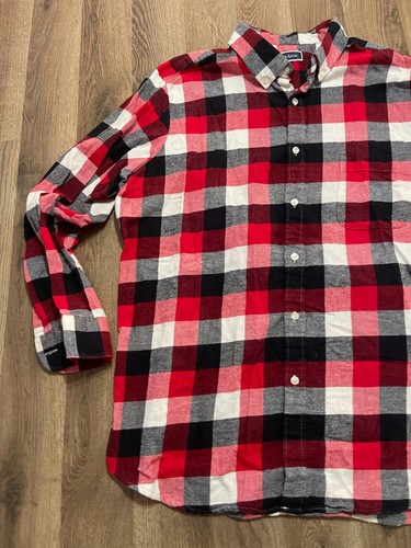 Club Room Shirt, Men's XXL, Red White Blue Black, Plaid, Button Down Long Sleeve - Picture 3 of 13