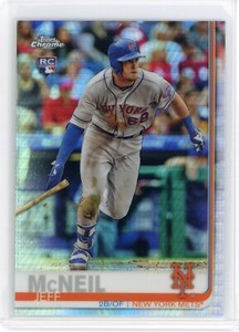 2019 Topps Chrome Jeff McNeil Rookie Prism Refractor RC -New York Mets #152