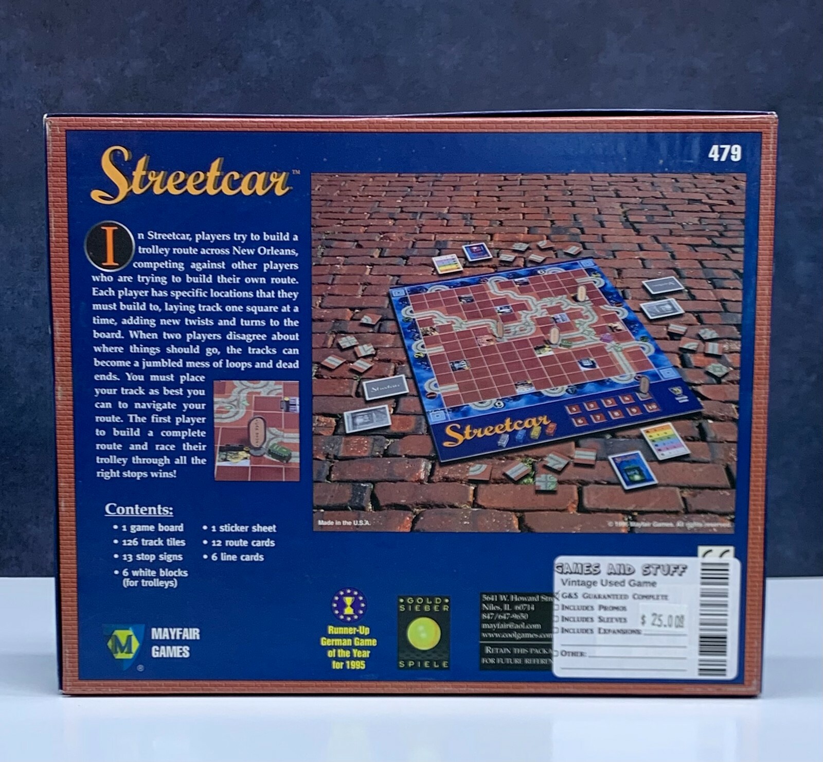 Mayfair Games 1995 Streetcar Board Game COMPLETE 29877004799 | eBay