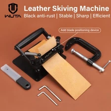 Leather Skiver Manual Skiving Machine with D-Clip Strap Cutting Thinning Tools