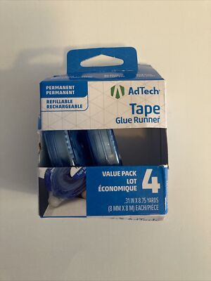 AdTech Permanent Glue Runner Crafter's Tape - Pack of 2 Opened Box