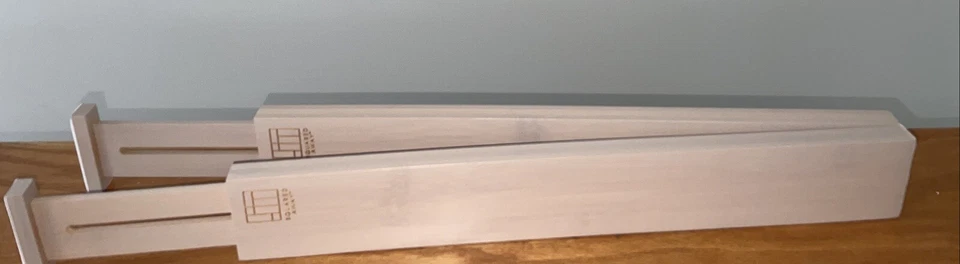 Divisores de cajones ajustables de bambú Foto 3 de 4