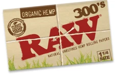 Raw Organic Hemp  300 paper 1 pk