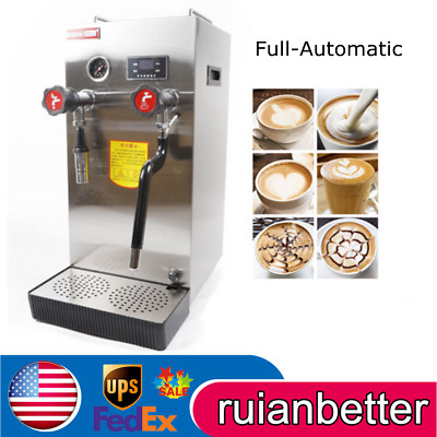Commercial Milk Frother Steamer Full-Automatic Boiling Water Frothing Machine 8L