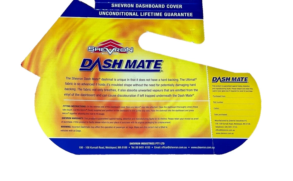 Коврик для приборной панели для Ford Cortina GT Mark 11 1967-1968 годов выпуска от Shevron DM1696 черный - Изображение 4 из 4