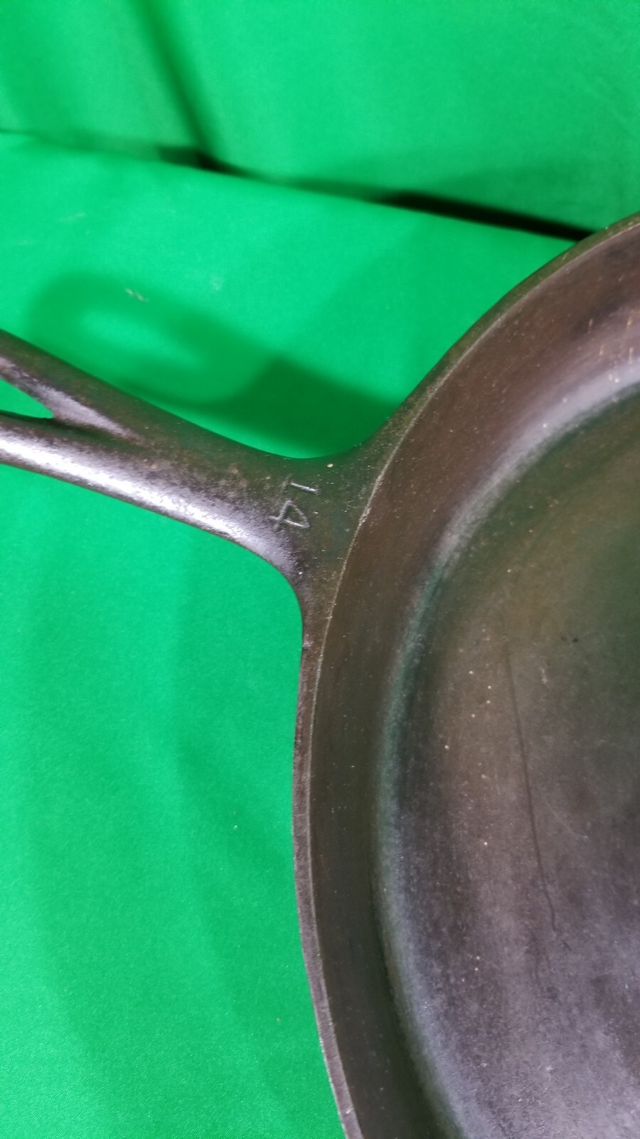 Vintage Wagner Cast Iron Skillet Sidney 14 1064 Heat Ring Excellent