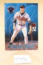2000 Vanguard High Voltage Atlanta Braves Baseball Card #5 Chipper Jones NM+