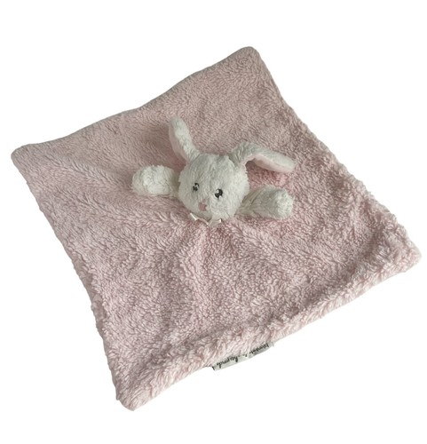 Blankets and Beyond Pink White Lovey Bunny Rabbit Security Plush 14 ...