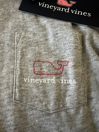 New Boys L/S Gray Vineyard Vines T Shirt w/Signature Whale Logo Sz S - Picture 3 of 3