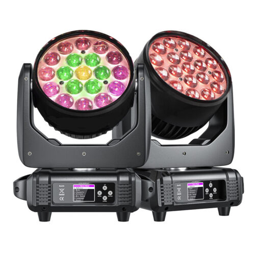 2PCS 380W LED Moving Head Light RGBW Zoom Beam Stage Wash Lighting DJ Party Lamp - Picture 1 of 22