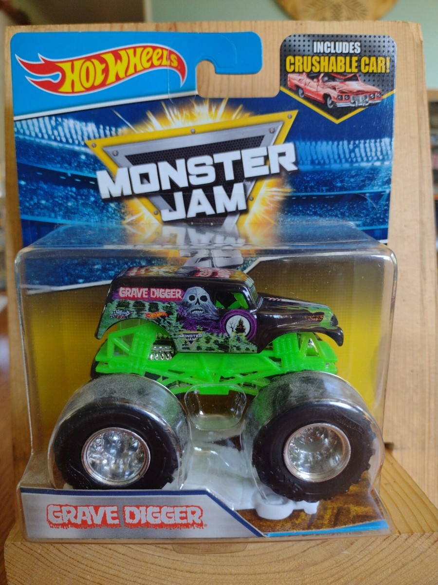 ホットウィール GRAVE DIGGER Hot Wheels Off-Road Monster Jam Grave Digger With Figure NIB | eBay