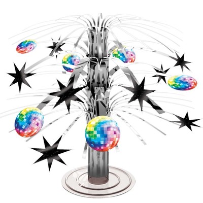 Disco Fever 70's Mini Cascade Centerpiece 7 1/2'' Paper Tableware Decorations