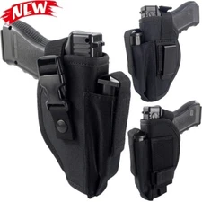 US Tactical Right Hand OWB Belt Pistol Holster Gun Holder with Magazine Holder