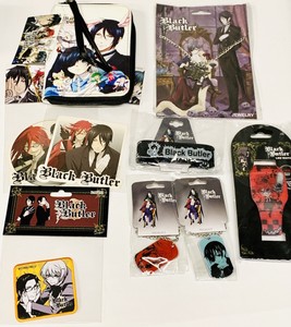 Black Butler Anime Lot New Wallet Set Sebastian Ciel Necklace