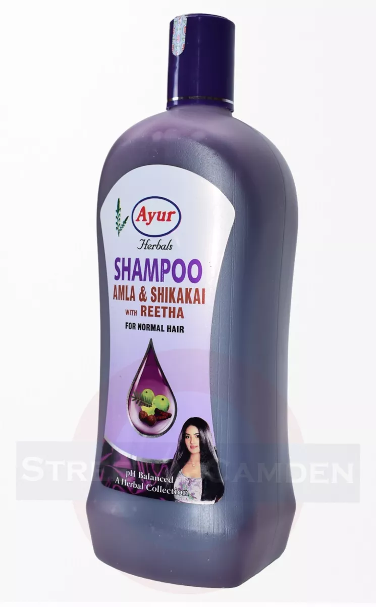 Herbal Shampoo 1Ltr Amla Shikakai Reetha UNISEX Natural Hair Growth Shampoo AYUR