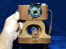 Vintage Argus Anastigmat Camera, 30's Leather Case 4.5 Coated 50mm+Instructions