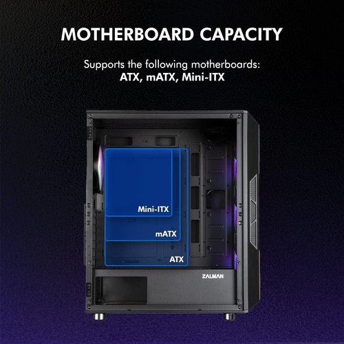 Elegant Gaming PC Case - i3 NEO Mid Tower with RGB Fans & Easy Access Design - Picture 10 of 11