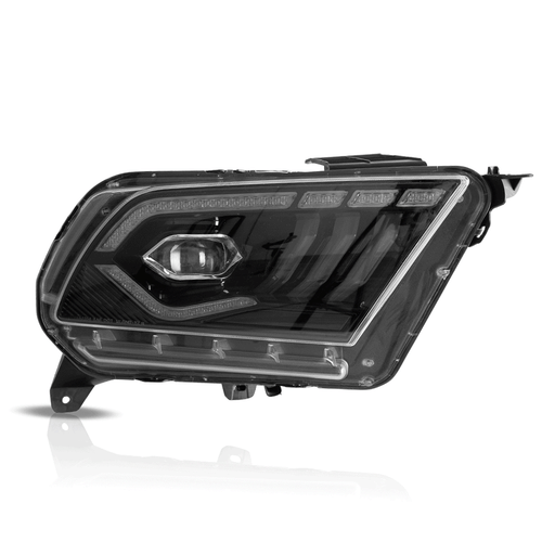 Faros del proyector se adaptan a Ford Mustang 2010-2014 señal LED secuencial DRL negro - Imagen 3 de 9