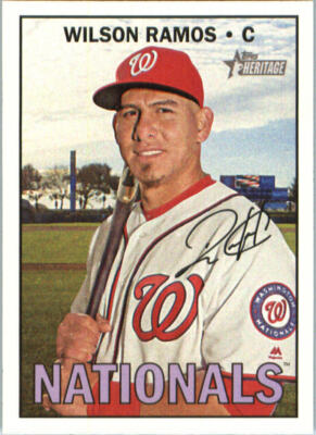2016 Topps Heritage #567 Wilson Ramos Washington Nationals