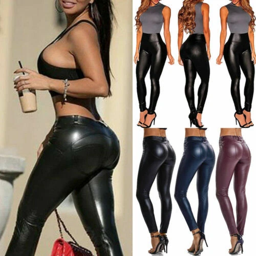 Leather Party/Cocktail Pants for Women