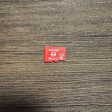 Official Sandisk 128GB MicroSD Memory Card For Nintendo Switch in Red Original