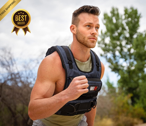 Adjustable Weighted Vest with Airflow Design for Strength Training Fitness - Picture 4 of 12