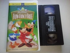 Walt Disney's Clamshell Case VHS Home Video Fun and Fancy Free Masterpiece