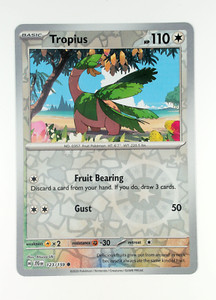 Tropius 123 Pokemon SV09 Journey Together Common NP Reverse Foil