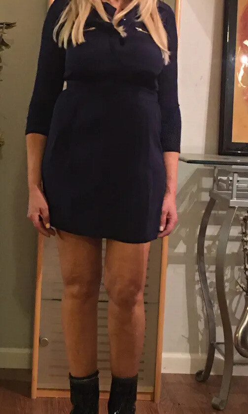 theory layered dress Navy Blue Silk Pleated 3/4 Button Two Pockets Mini Size 4 FAMU Jersey