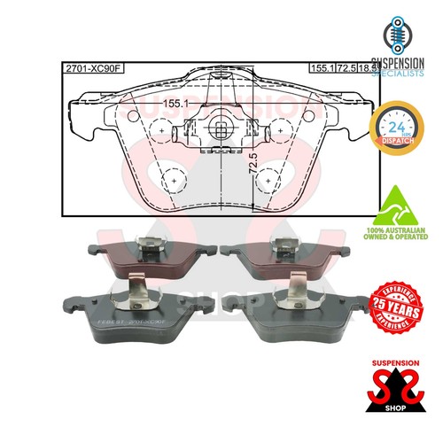 Front Axle Brake Pad Set Disc Brake Suit VOLVO V40 D4 V40 Hatchback front-axle-brake-pad-set-disc-brake-suit-volvo-v40-d4-v40-hatchback