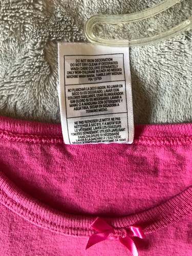 GITANO Girls 10-12 Short Sleeve Round-Neck Bow T-Shirt Blouse Top EUC - Picture 4 of 4