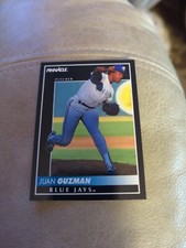 1992 Pinnacle # 183 JUAN GUZMAN RC ROOKIE Toronto Blue Jays World Series