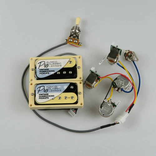For Gibson Epiphone ProBucker Humbucker Pickup with Push Pull Wiring Harness Set