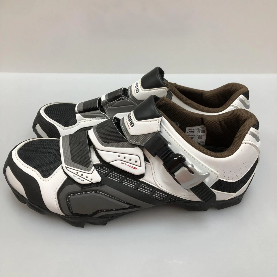 Shimano SH-M162 Ciclismo MTB Zapatos para Hombres 43 SPD 2 Pernos Blanco Negro Correa de Trinquete Foto 4 de 4