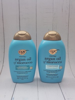 (Set of 2) OGX Renewing + Argan Oil of Morocco (One Shampoo & One Conditioner) 