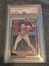 2024 Bowman Chrome #42- Elly De La Cruz RC Mega Box Mojo PSA 10