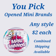 You Pick Opened Mini Brands 2 Each ZURU 5 Surprise Minis Choose Your Item