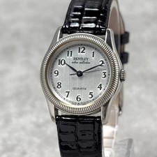 BENTLEY wristwatch with Arabic numerals 925 sterling silver and hallmarker rare