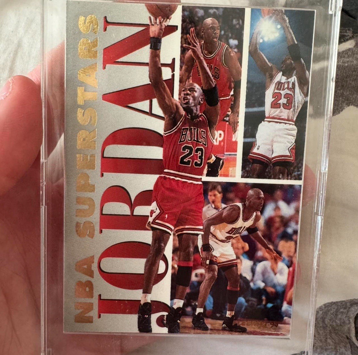 Michael Jordan 1993-94 Fleer NBA Superstars Insert #7 of 20 Chicago Bulls HOF