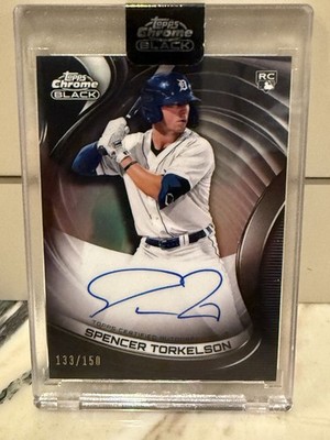 2022 Topps Chrome Black - Autographs Spencer Torkelson #CBA-ST Refractor /150...
