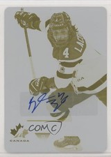 2019 Team Canada Juniors Printing Plate Yellow 1/1 Brigette Lacquette Auto 0c3