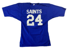 Vintage Russell Southern Football Jersey Mens Medium 70s Blue Saints Durene