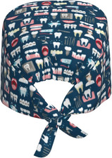 Working Cap Scrub Cap with Sweatband Adjustable Unisex Women Tie Back Hat Nur...