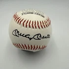 Mickey Mantle Autographed Baseball 40TH Anniversary 1956 Triple Crown Season