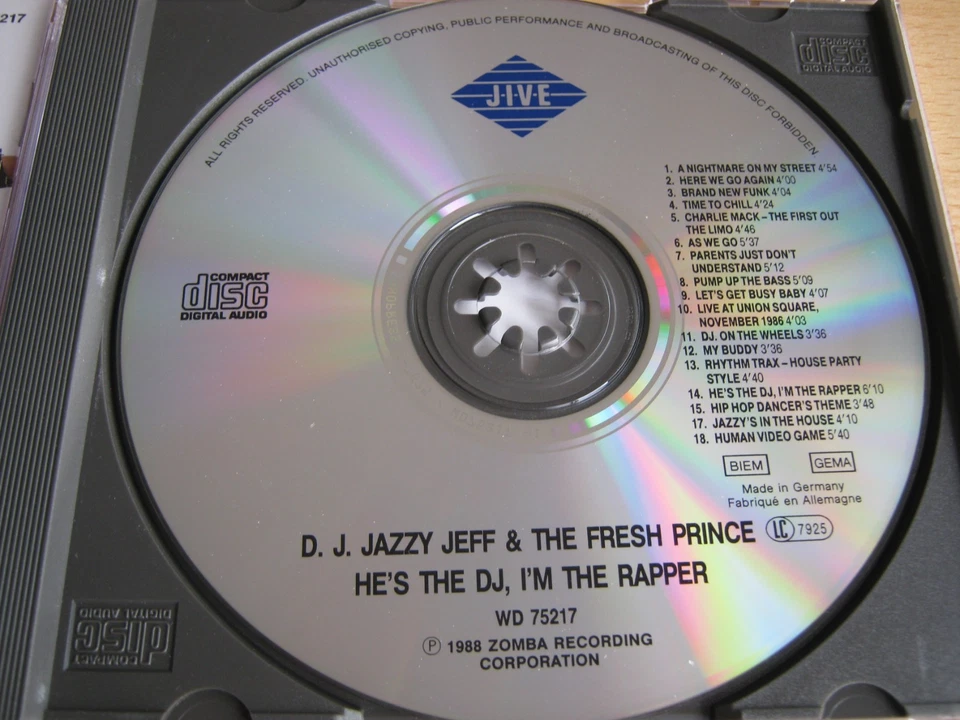 D.J. Jazzy Jeff & The Fresh Prince "He's The DJ, I'm The Rapper" (1988) - Bild 4 von 4
